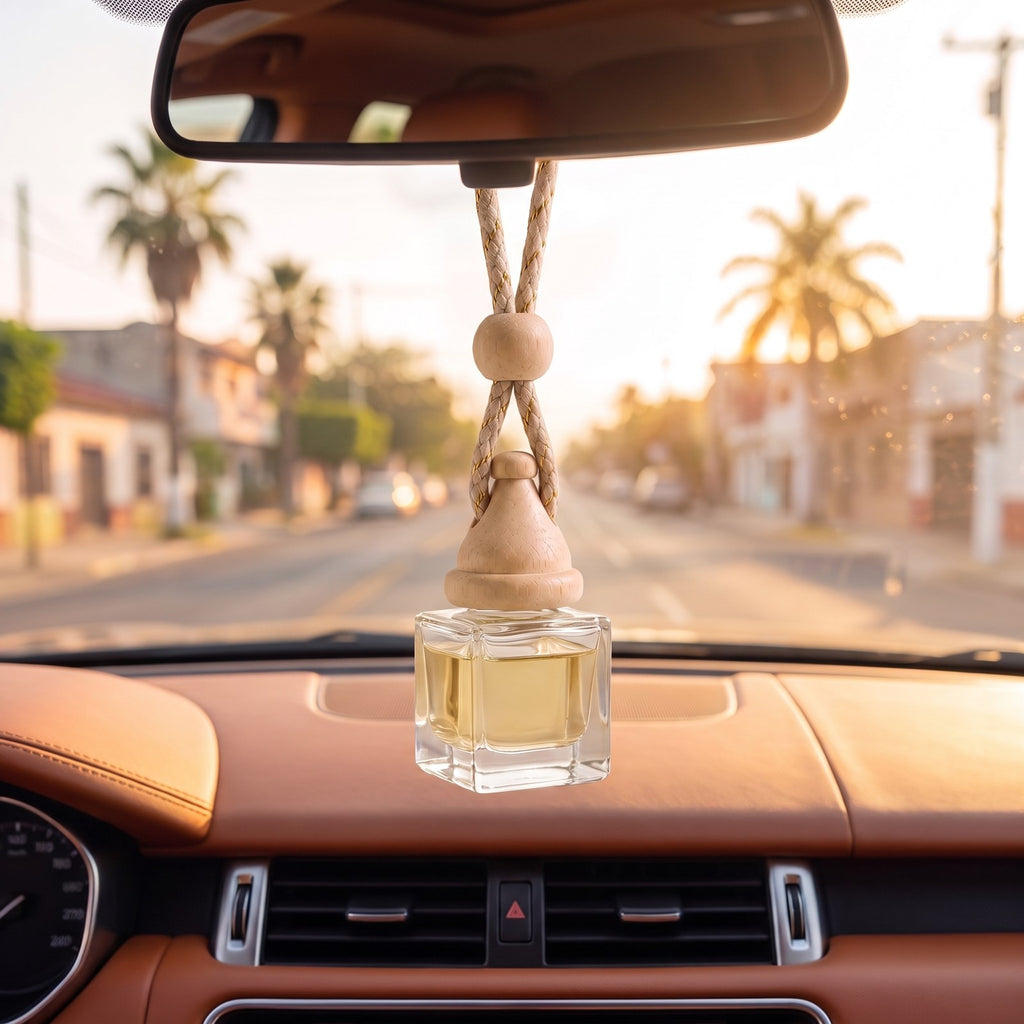 Santal Élixir · Difusor Colgante para Auto 8 ml en ambiente