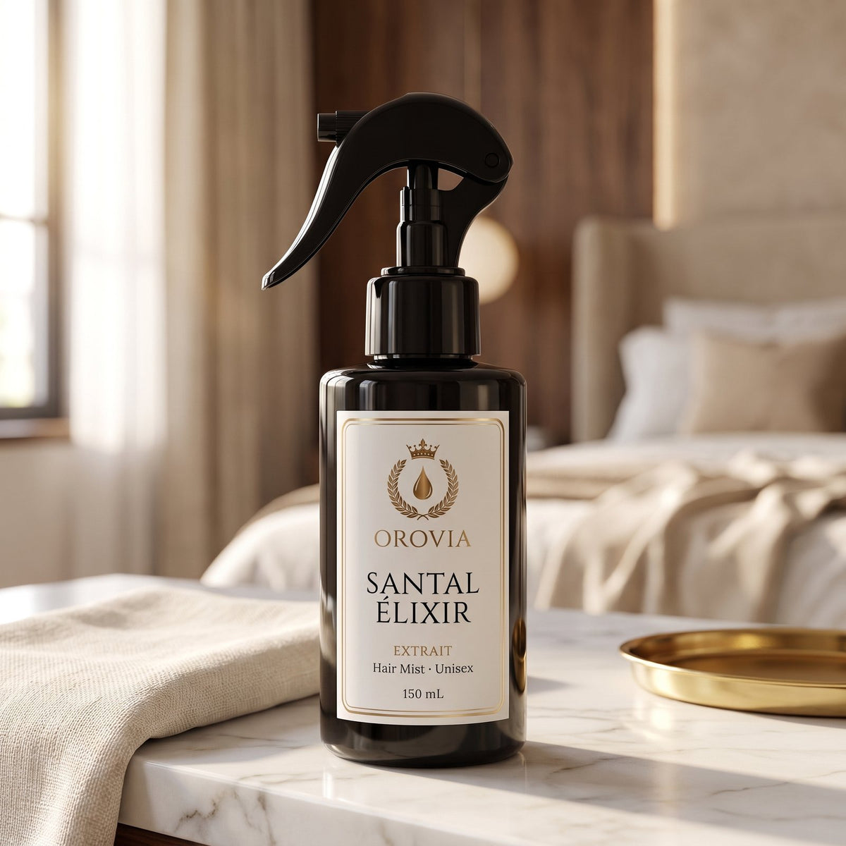 Santal Élixir · Hair Mist 150 ml en ambiente