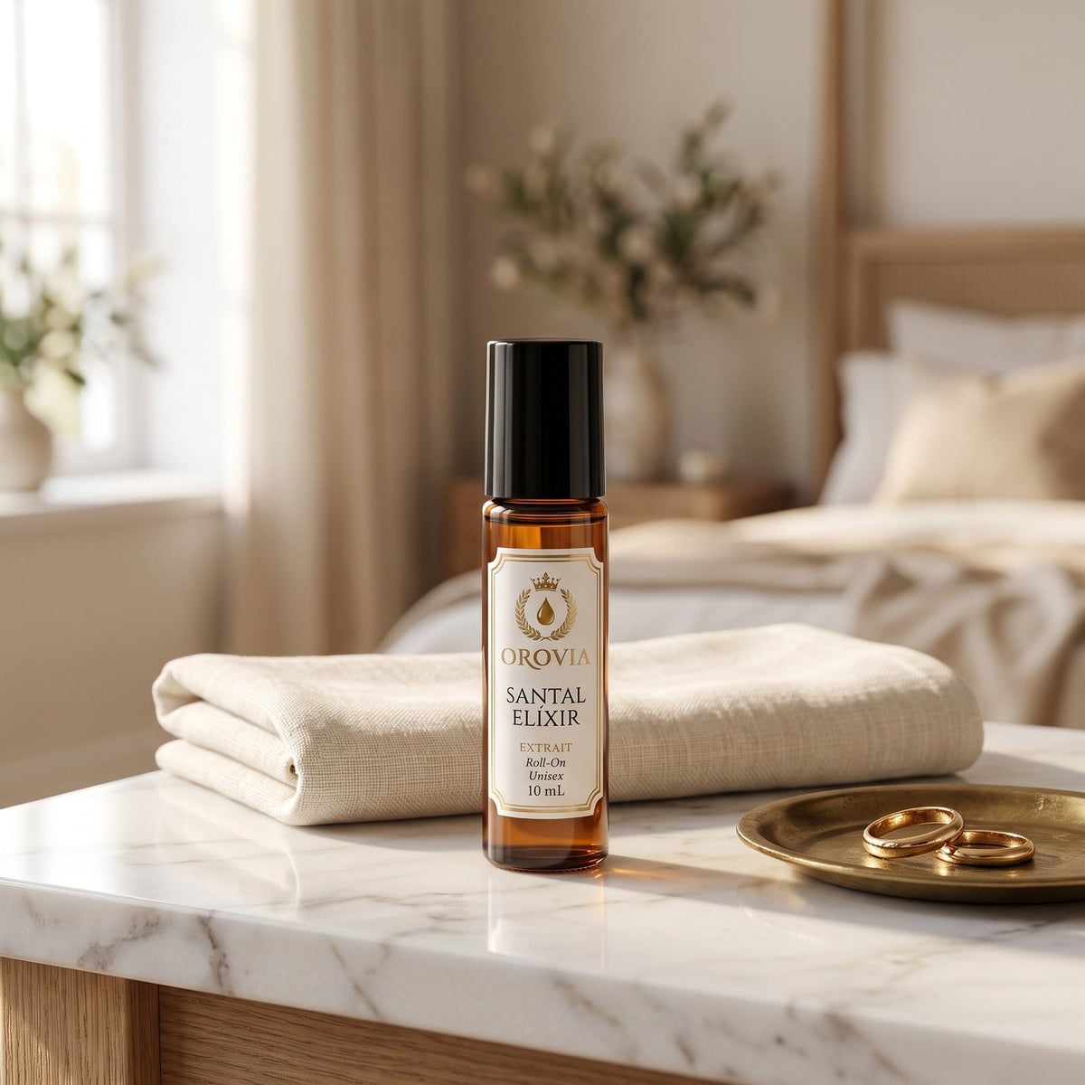 Santal Élixir · Roll-On 10 ml en ambiente