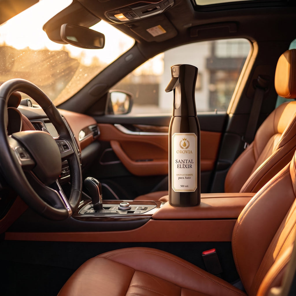 Santal Élixir · Aromatizante Spray Continuo para Auto 500 ml en ambiente
