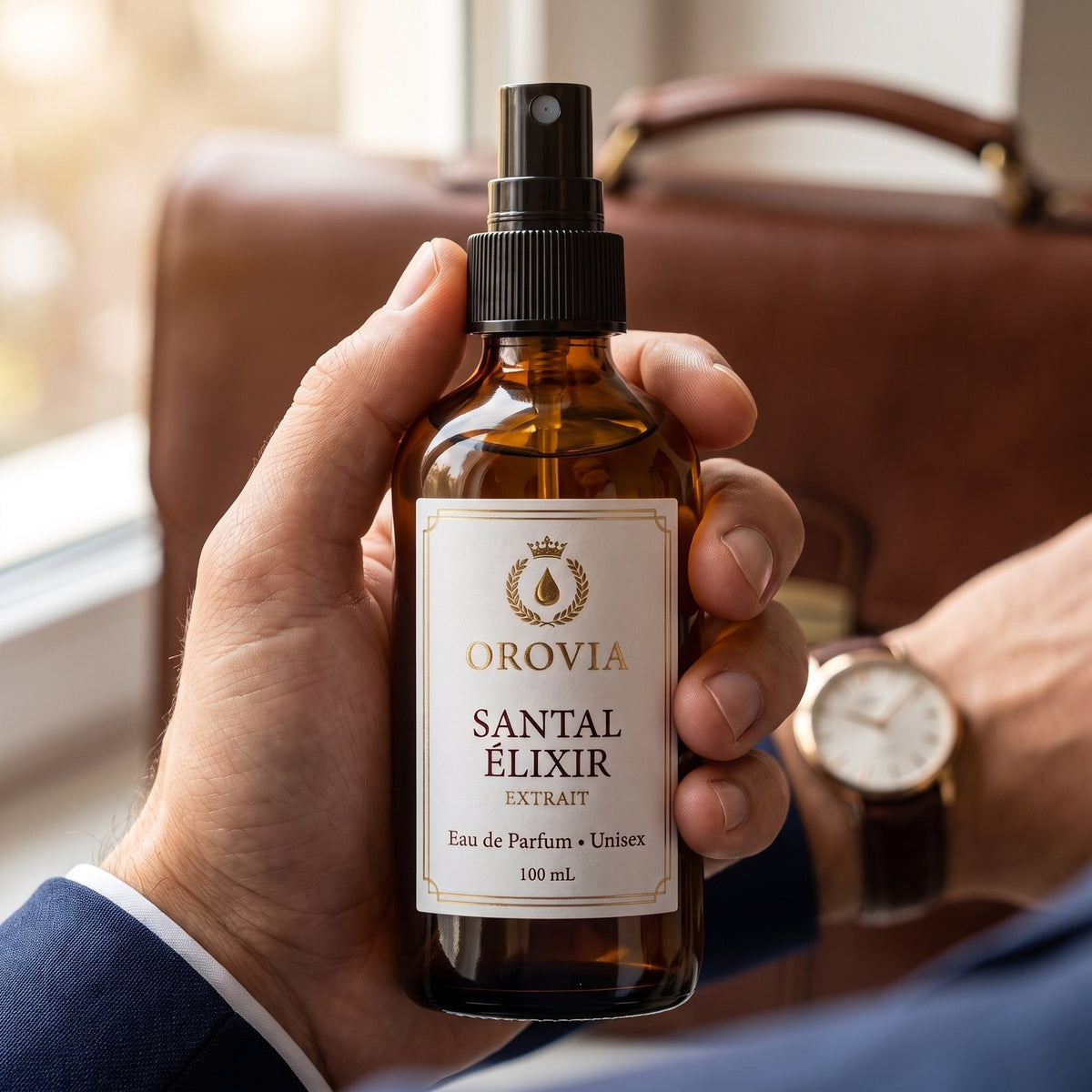 Santal Élixir · Eau de Parfum 100 ml en uso