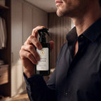Santal Élixir · Fragancia Corporal con Feromonas 125 ml en uso
