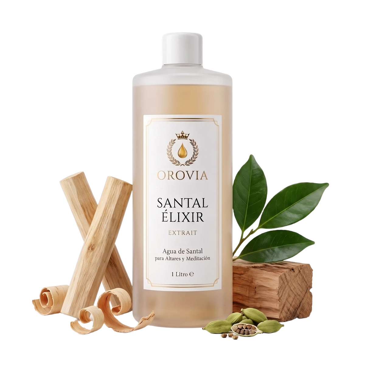 Santal Élixir · Agua de Santal 1 Litro con sándalo, cardamomo y cedro