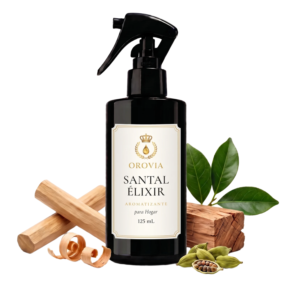 Santal Élixir · Aromatizante para Hogar 125 ml con sándalo, cardamomo y cedro
