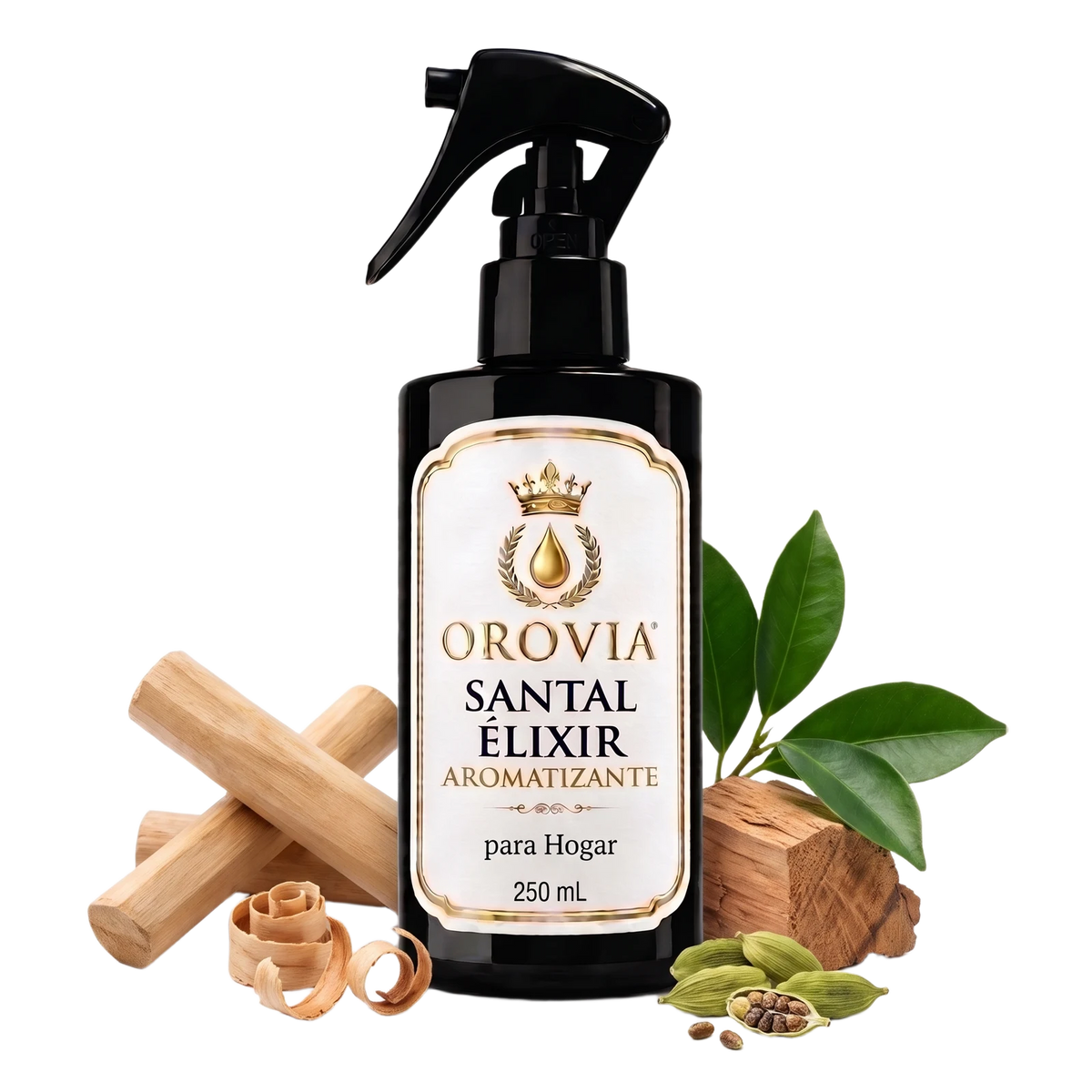 Santal Élixir · Aromatizante para Hogar 250 ml con sándalo, cardamomo y cedro