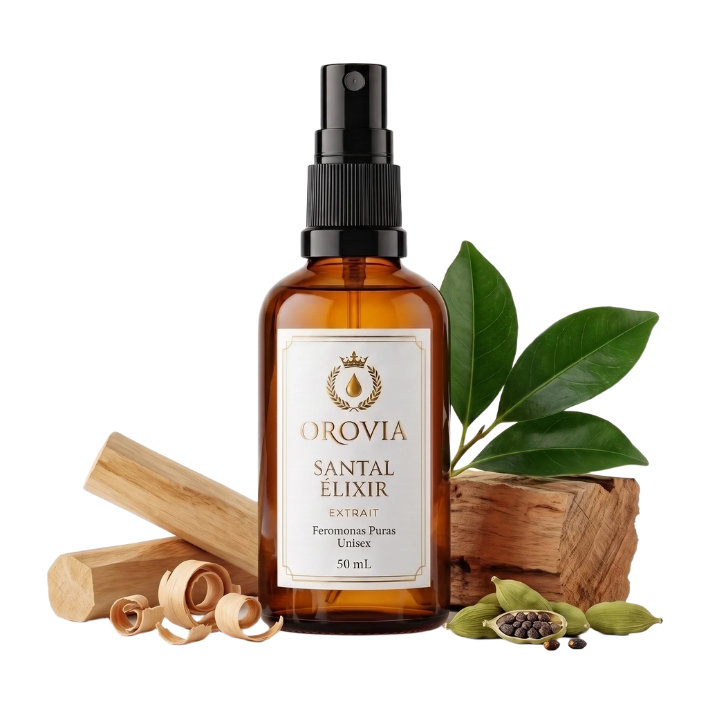 Santal Élixir · Feromonas Puras 50 ml con sándalo, cardamomo y cedro