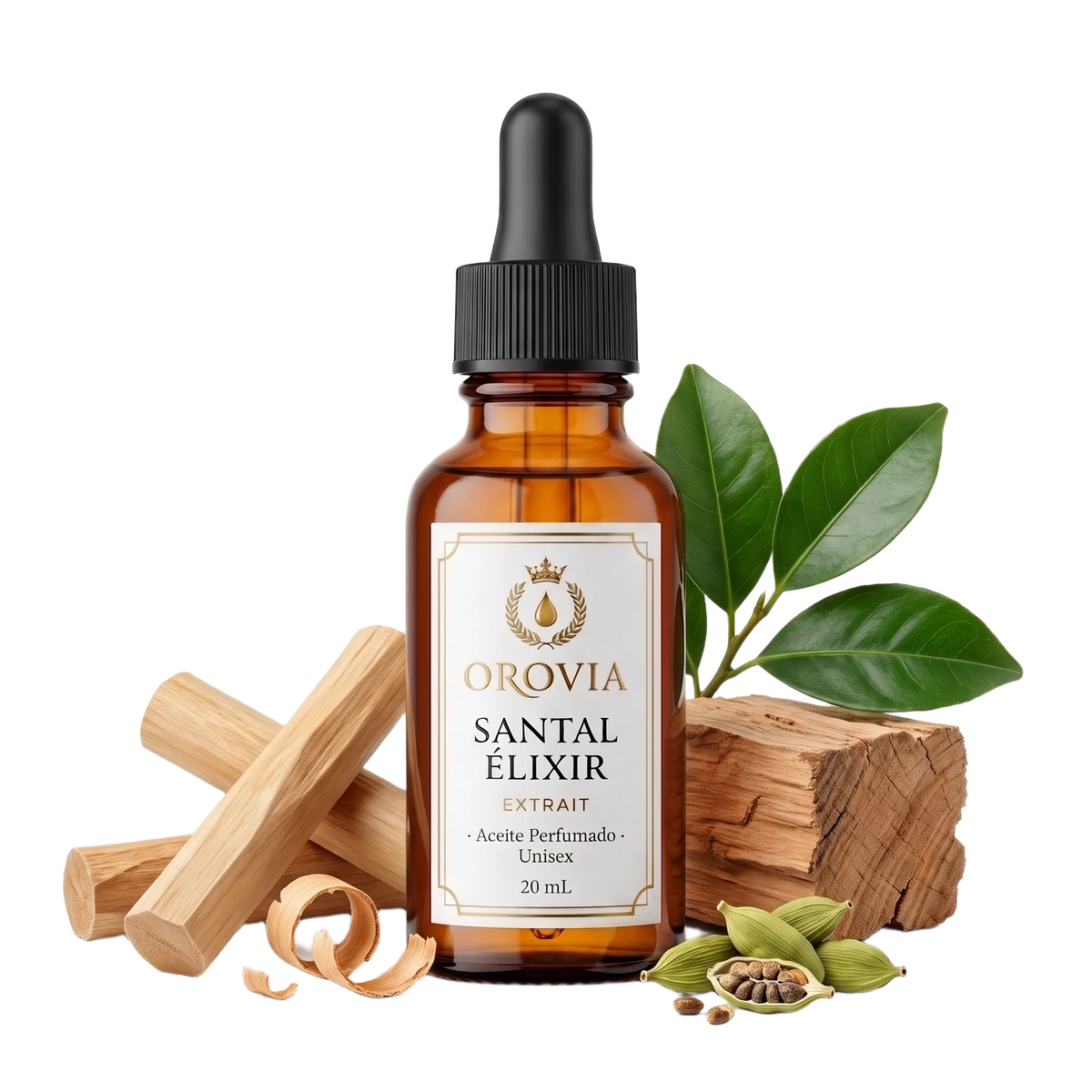 Santal Élixir · Aceite Perfumado 20 ml con sándalo, cardamomo y cedro