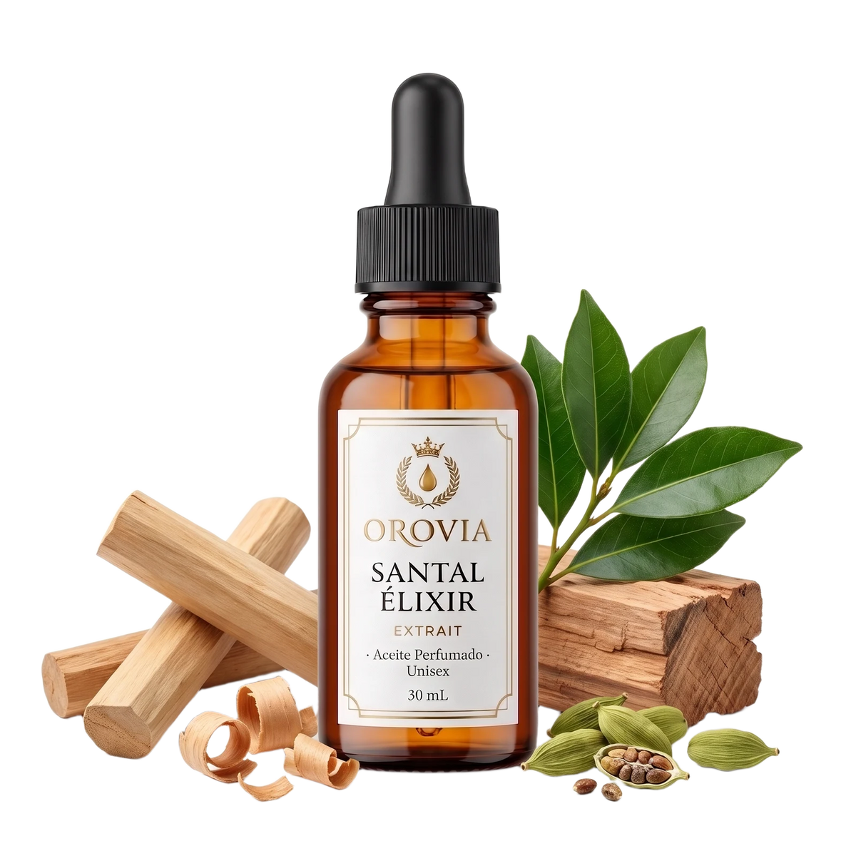 Santal Élixir · Aceite Perfumado 30 ml con sándalo, cardamomo y cedro
