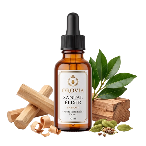 Santal Élixir · Aceite Perfumado 30 ml con sándalo, cardamomo y cedro