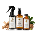 Santal Élixir · Kit Caballero: Eau de Parfum, Hair Mist y After Shave con sándalo, cardamomo y cedro