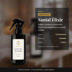 Santal Élixir · Aromatizante para Hogar 250 ml: notas de cardamomo, sándalo y cedro