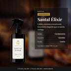 Santal Élixir · Fragancia Corporal con Feromonas 125 ml: notas de cardamomo, sándalo y cedro