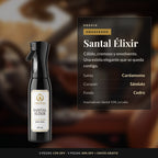 Santal Élixir · Aromatizante Spray Continuo para Auto 500 ml: notas de cardamomo, sándalo y cedro
