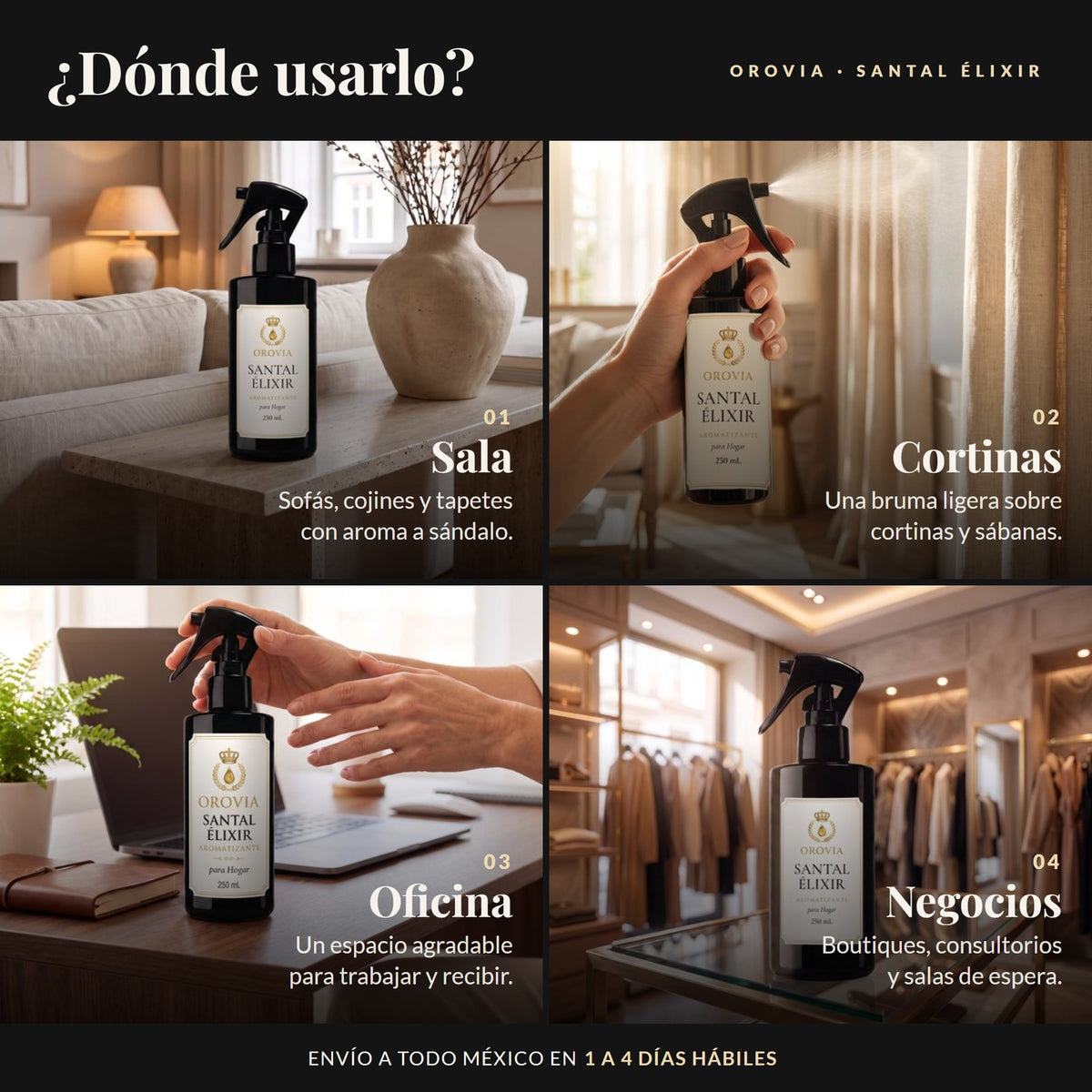 Dónde usar Santal Élixir
